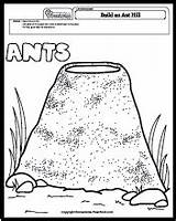 Ant Preschool Hill Ants Worksheets Worksheet Clipart Anthill Template Marching Coloring Cliparts Homemade Colouring Clip Science Printable Build Bugs Library sketch template