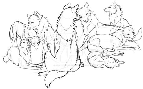 Wolf Pack Drawing At Getdrawings Free Download