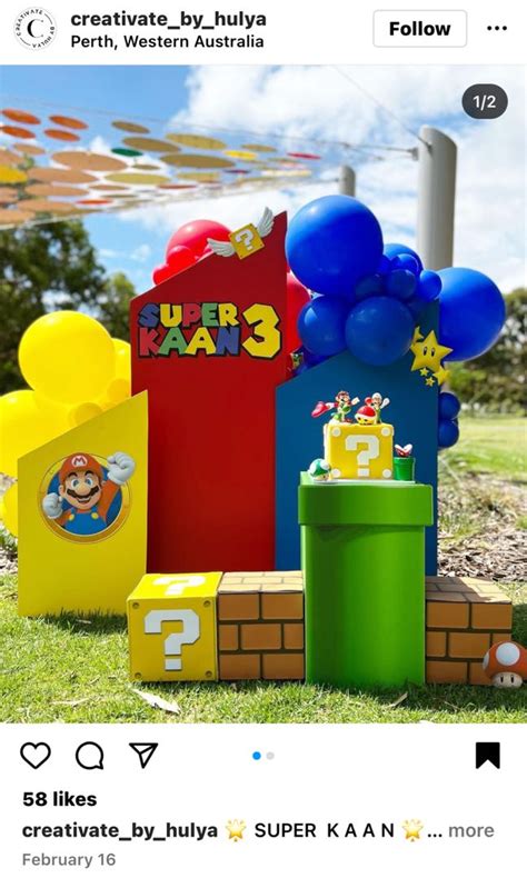 Dekorasi Ulang Tahun Mario Bros Lengkap Toys And Collectibles Mainan Di