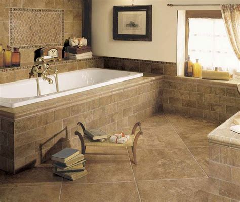 Your small master bathroom ideas may not allow for a bathtub. tan tile bathroom ideas | Luxury Brown Bathroom Tile ...