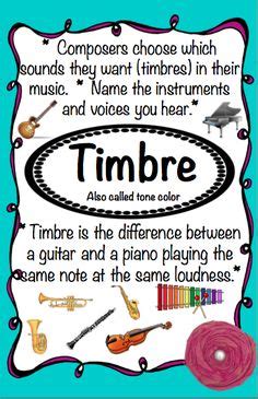 The characteristic quality of a sound: 1000+ images about Music Class - Timbre on Pinterest | Instruments, Music and Carl Orff