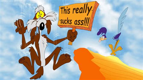 Fond d écran illustration dessin animé Looney Tunes Road Runner