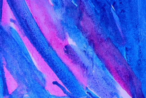 Pink And Blue Abstract Watercolor Background The Paint Flows Freely