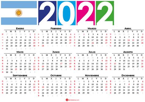 Descargar Excel Calendario Laboral 2022 Calendario Stampabile