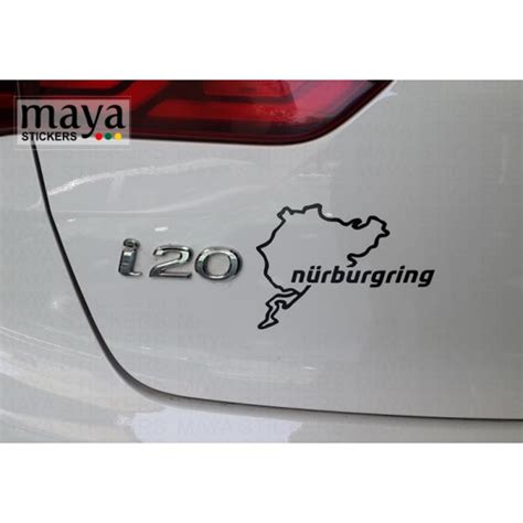 Nurburgring Racing Track Logo Stickers Decals In Custom Colors And Sizes