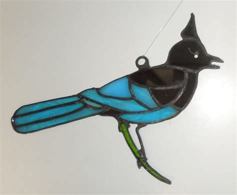 Steller’s Jay Hummingbird Hill Stained Glass Stained Glass Common Birds Glass
