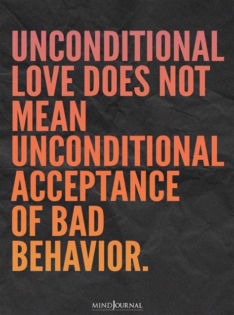 Unconditional Love Does Not Mean Unconditional Acceptance