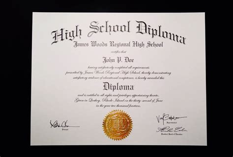 Fakehighschooldiplomatemplate Jeffrey D Brammer High In Ged