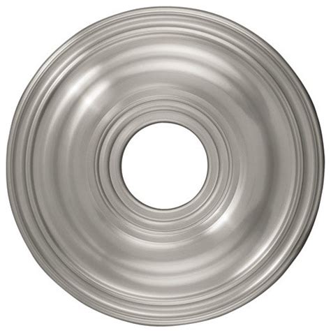 Modern and art deco crown molding. Brushed Nickel Ceiling Medallion modern-ceiling-medallions