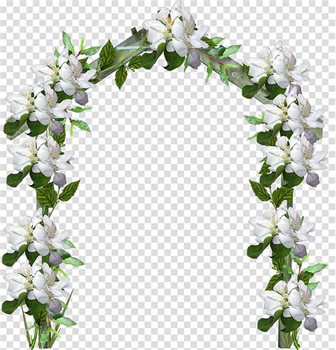 White Flower Arch Illustration Arch Flower Vinearch Transparent