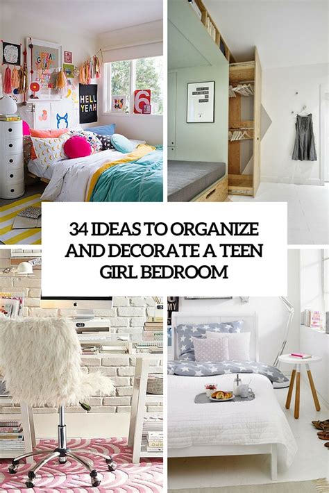 34 Ideas To Organize And Decorate A Teen Girl Bedroom Digsdigs
