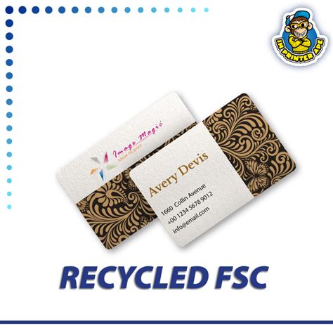 Recycled Business Card Printing Fsc Recycle Card