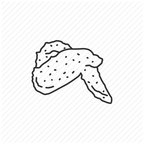 Chicken Wing Icon At Vectorified Collection Of Chicken Wing Icon