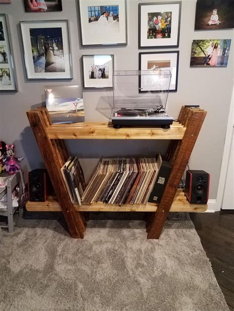 Total Amateur Here Made A Record Player Stand Using Cedar And Old