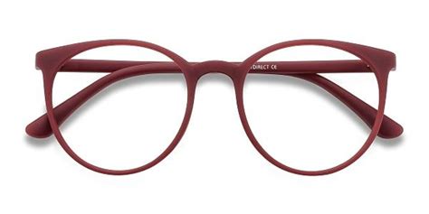Portrait Round Matte Red Glasses For Women Eyebuydirect Red Eyeglasses Red Frame Glasses