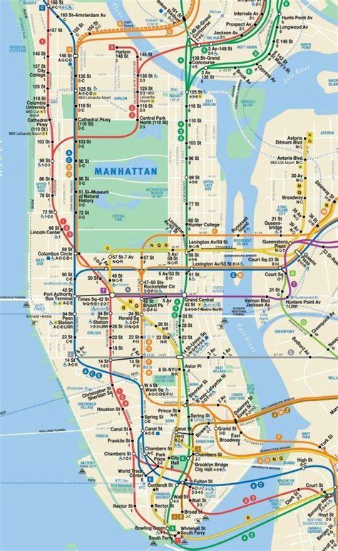 We've designed this nyc tourist map to be easy to print out. NYC Subway Map - Get Your Free Manhattan subway map and ...