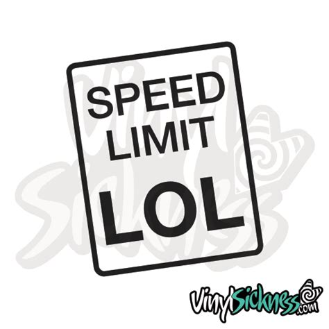 Speed Limit Lol Jdm Tuner Stickers Decals Vs