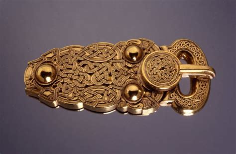 Gold Belt Buckle Animal Interlace Sutton Hoo 7th Century The