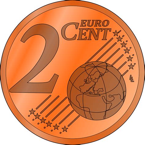 Coin 2 Euro Cent Transparent Png Stickpng