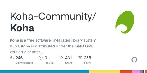 Github Koha Communitykoha Koha Is A Free Software Integrated