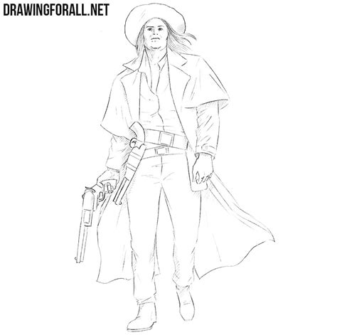 How To Draw A Cowboy