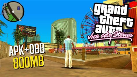 The controls are smooth and graphics are well adapted for mobile devices GTA Vice City Stories ANDROID (APK+OBB) - 800mb! - YouTube