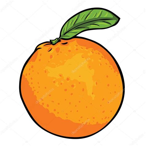 Dibujos Animados Vector Naranja — Archivo Imágenes Vectoriales