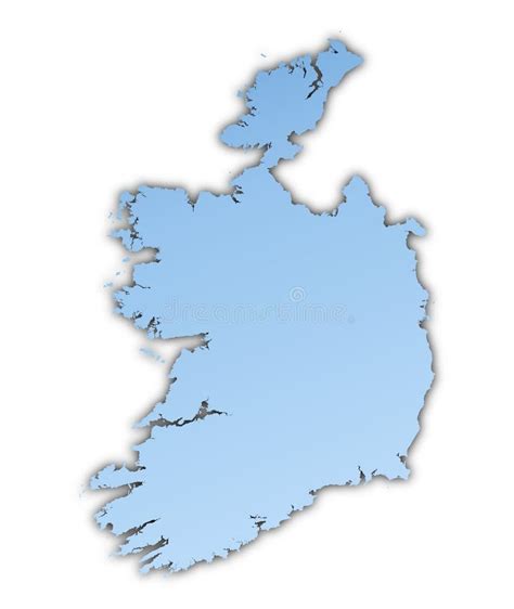 χάρτης της Ιρλανδίας απεικόνιση αποθεμάτων εικονογραφία από Bounders 7284304
