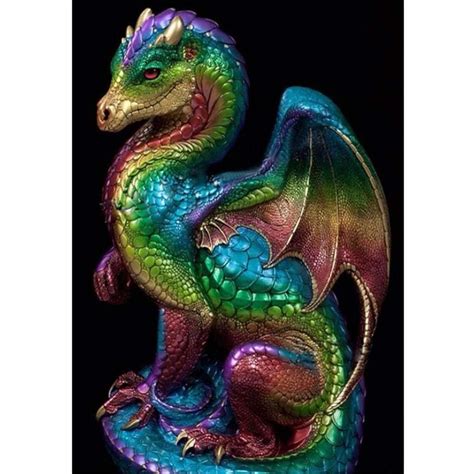 Dragon Full Colors Diamond Painting Kit Diy Monster Art Diamond