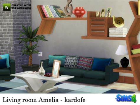 The Sims Resource Living Room Amelia By Kardofe • Sims 4 Downloads
