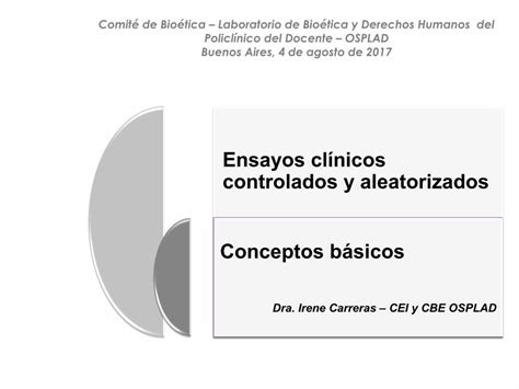 PDF Ensayos clínicos controlados y aleatorizados Conceptos básicos