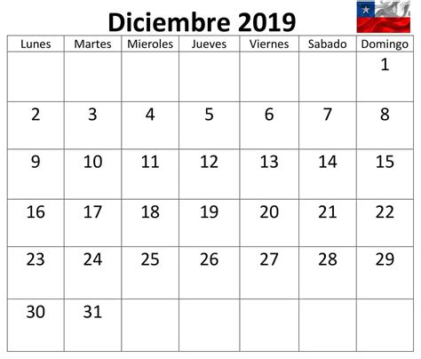 Grande Calendario Diciembre 2019 Con Festivos