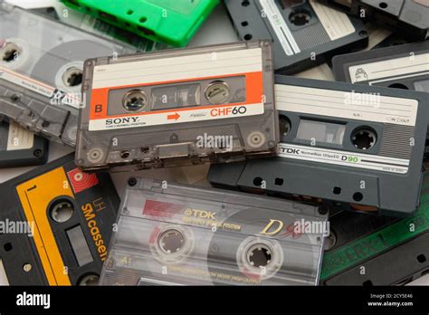 Old Cassette Tapes High Resolution Stock Photography And Images Alamy