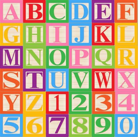 Baby Blocks Alphabet Font Clip Art Clipart Commercial And