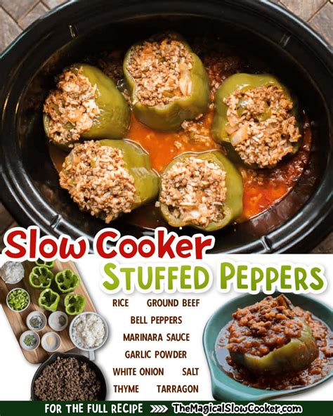 Slow Cooker Stuffed Peppers The Magical Slow Cooker