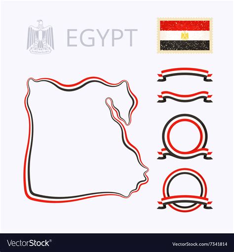 Colors Egypt Royalty Free Vector Image Vectorstock