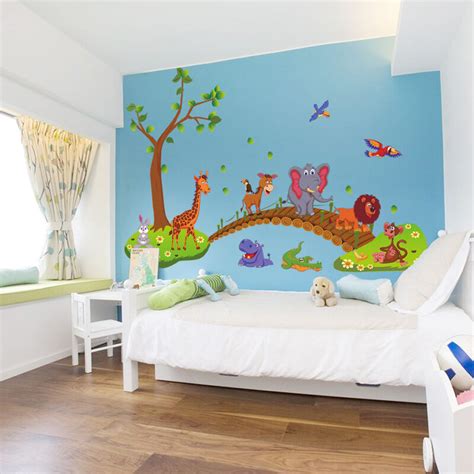 Are you searching for bedroom wall stickers png images or vector? Cute Animals Wall Stickers Children Room Decor DIY Art ...