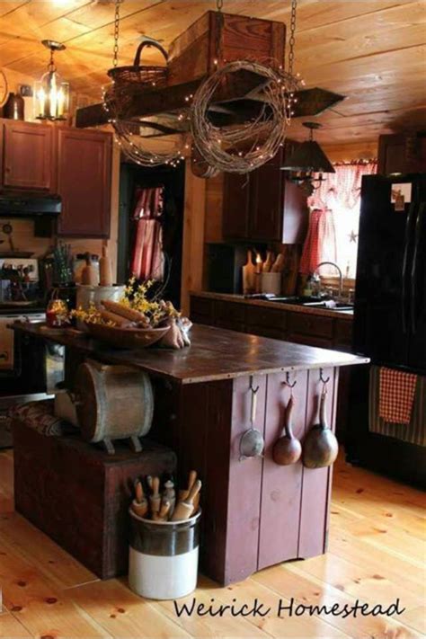 While the term primitive can describe several different eras and styles of kitchen design, a primitive kitchen usually refers to a kitchen set in the colonial period, before the existence of. Country Kitchen | Primitive | Pinterest