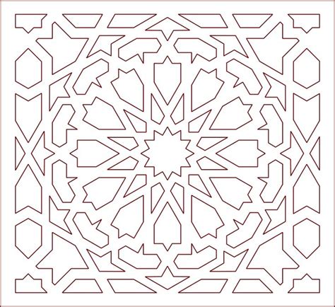 Arabic Art Design Pattern Dxf File Free Download Pattern