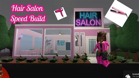 Building A Hair Salon On Bloxburg Youtube