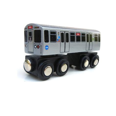 Cta Chicago L Red Line Wooden Train Toy Urban General Store