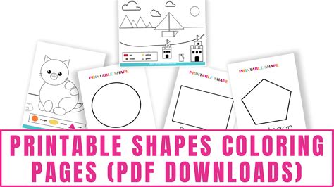 Printable Shapes Coloring Pages Pdfs Freebie Finding Mom Coloring