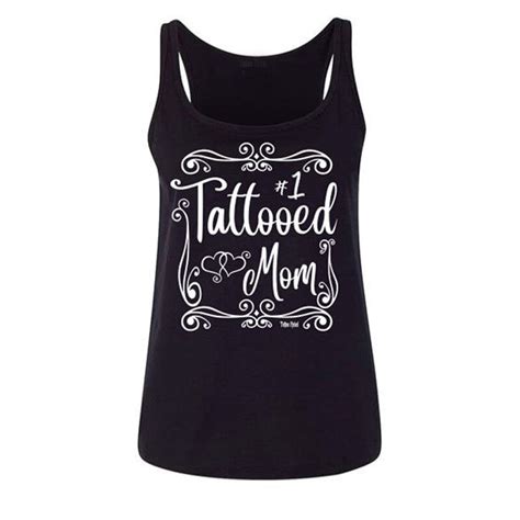 Tattooed Mom Festival Gothic Sexy Top Off Shoulder Harajuku Cotton Tank