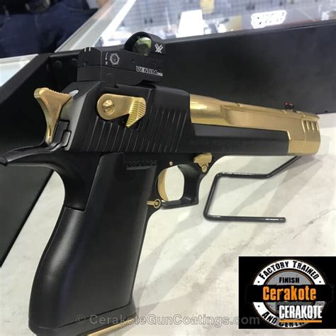 Desert Eagle Coated In H 146 Graphite Black And H 122 Gold By Web User