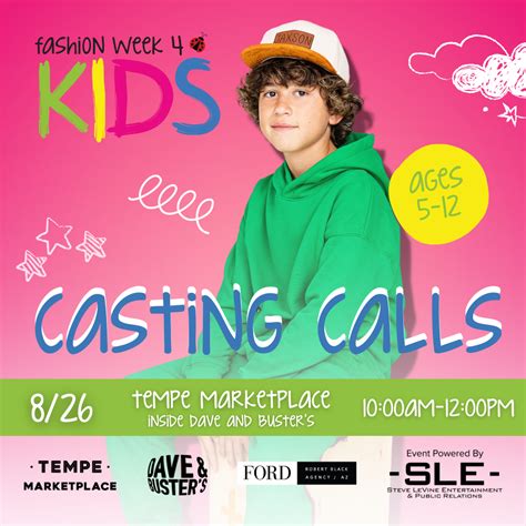 Fashion Week 4 Kids Casting Call Tempe Marketplace