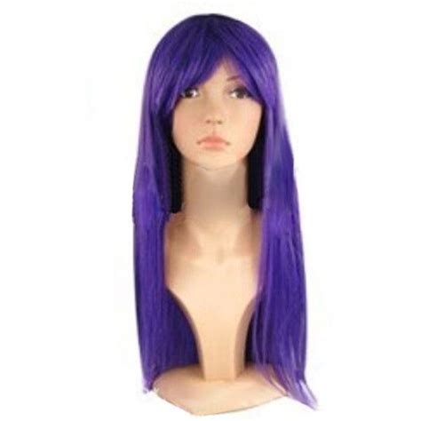 Purple Cosplay Classic Womens Straight Hair Wig 14 Liked On Polyvore Featuring Beauty