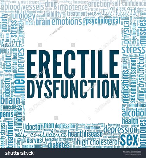 Erectile Dysfunction Vector Illustration Word Cloud Stock Vector Royalty Free 2098002112