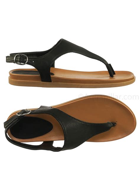 Mission67 By Bamboo Vintage Rubber Thong Sandal Womens Triangle T