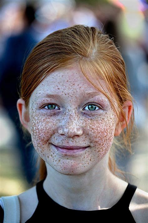 Taches De Rousseur Freckles Redhead Girl Redheads