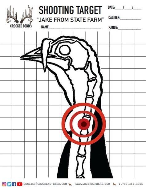 FREE Printable Shooting Targets Crooked Bend Printable Gun